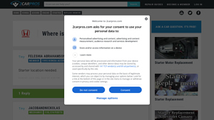 Honda Accord - Starter Location Guide