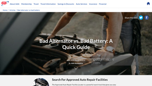 aaa.com - Bad Alternator vs. Bad Battery Guide