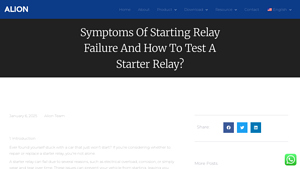 Alion Timer - Starter Relay