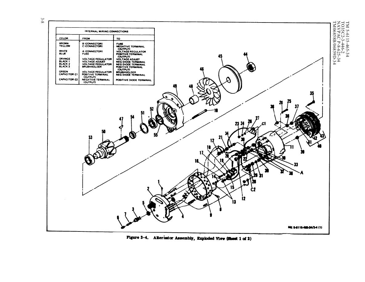 An application scenario or product detail of alternator exploded view - Image 19