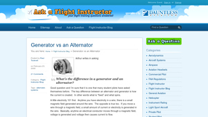 Ask A CFI - Key Differences Between Generators and Alternators
