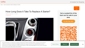 Copilot Search - Starter Motor Replacement