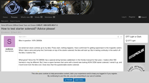 Dotheton - Starter Solenoid for 1976 CB550k