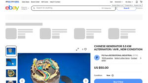 Does Not Apply - Chinese Generator 5.5 KW Alternator/ AVR