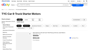 TYC - Car & Truck Starter Motors