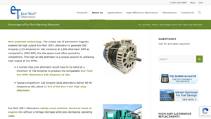 Eco-Tech - 305-I High Amp Alternator