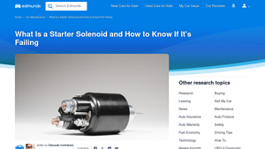 Edmunds - Starter Solenoids