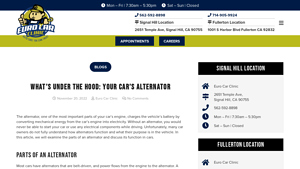 Euro Car Clinic - Alternator