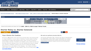 Ford Trucks - Starter Relay & Solenoid