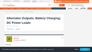 Car Alternator - Output Specifications