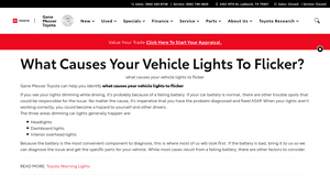 Gene Messer Toyota - Vehicle Repair Services