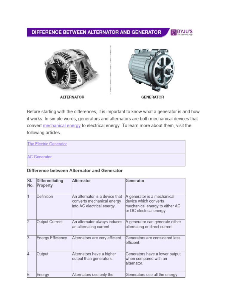 An application scenario or product detail of generator alternator difference - Image 18