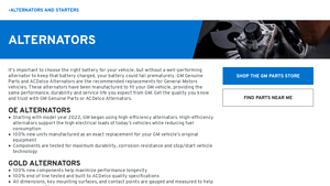 GM Genuine Parts - High-Efficiency Alternators