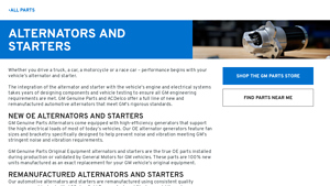 GM Genuine Parts - Alternators & Starters