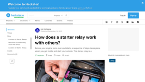 Hackster - Starter Relay
