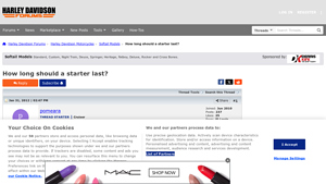 HDForums - Starter Longevity Tips