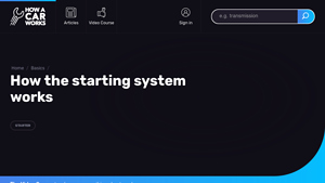 How a Car Works - Starter System