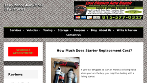 Last Chance Auto Repairs - Starter Replacement Guide