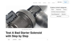 LinkedIn - Starter Solenoid