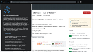 Alternator Testing - Risks of Removing Battery Lead