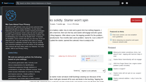 PT Cruiser - Starter Solenoid Issues