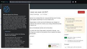 Alternator - Voltage Guidelines