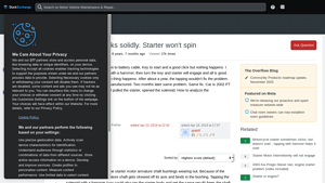 PT Cruiser - Remanufactured Starter Test Results
