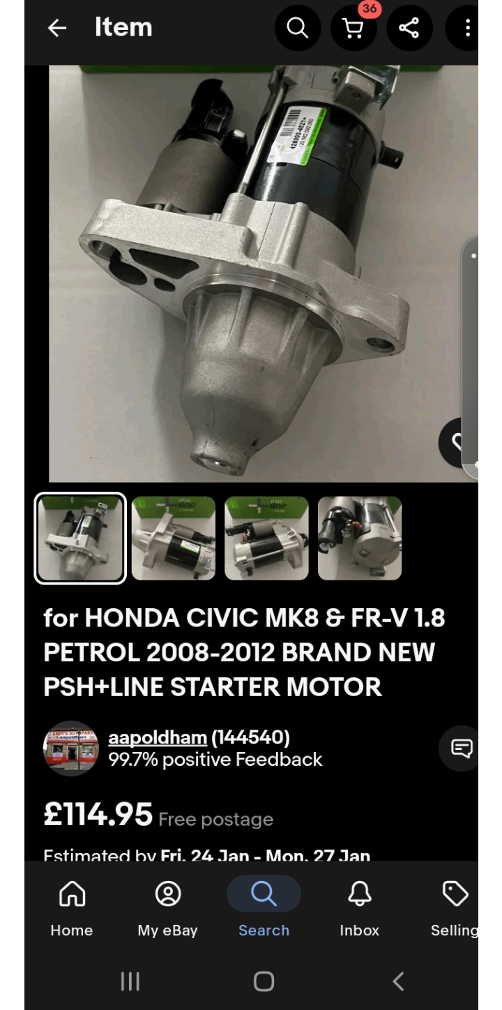 An application scenario or product detail of new vs remanufactured starter - Image 4