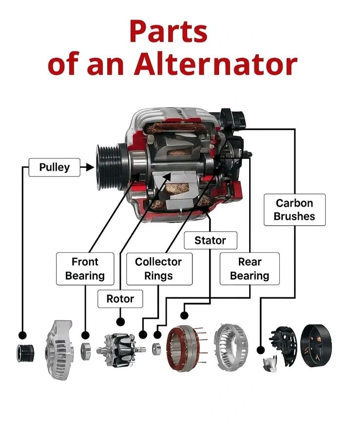 An application scenario or product detail of parts of an alternator diagram - Image 16