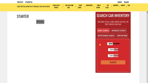 Pull-A-Part - Used Starters for Sale