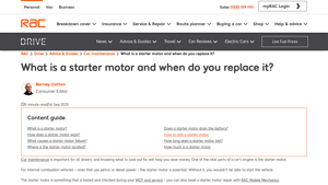 RAC - Starter Motor