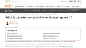 RAC - Starter Motor