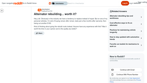 Reddit - Reman Alternators