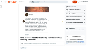 Reddit - Starter Testing Guide