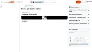 Reddit - Car Starter Mechanism