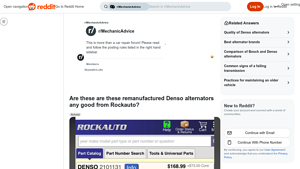 Denso - Remanufactured Alternators