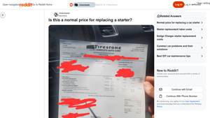 Starter Replacement - Pricing Insights