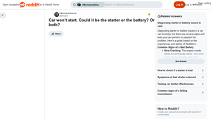 AutoZone - Free Alternator and Battery Testing