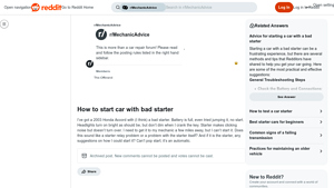 Honda - 2003 Accord Starter Issue
