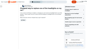 Car Maintenance - Headlight Bulb Replacement