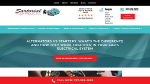 Sartorial Auto Repairs - Alternators & Starters