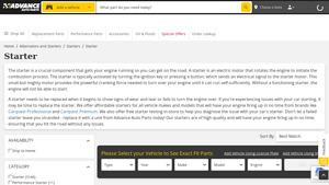 Advance Auto Parts - Starter