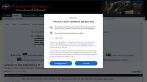 Tacoma - Alternator Lifespan Insights
