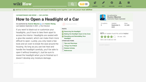 WikiHow - Car Headlight Replacement Guide